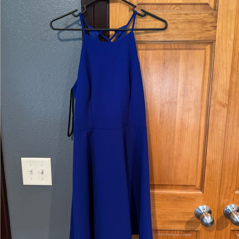 Elegant Blue Women's Dress